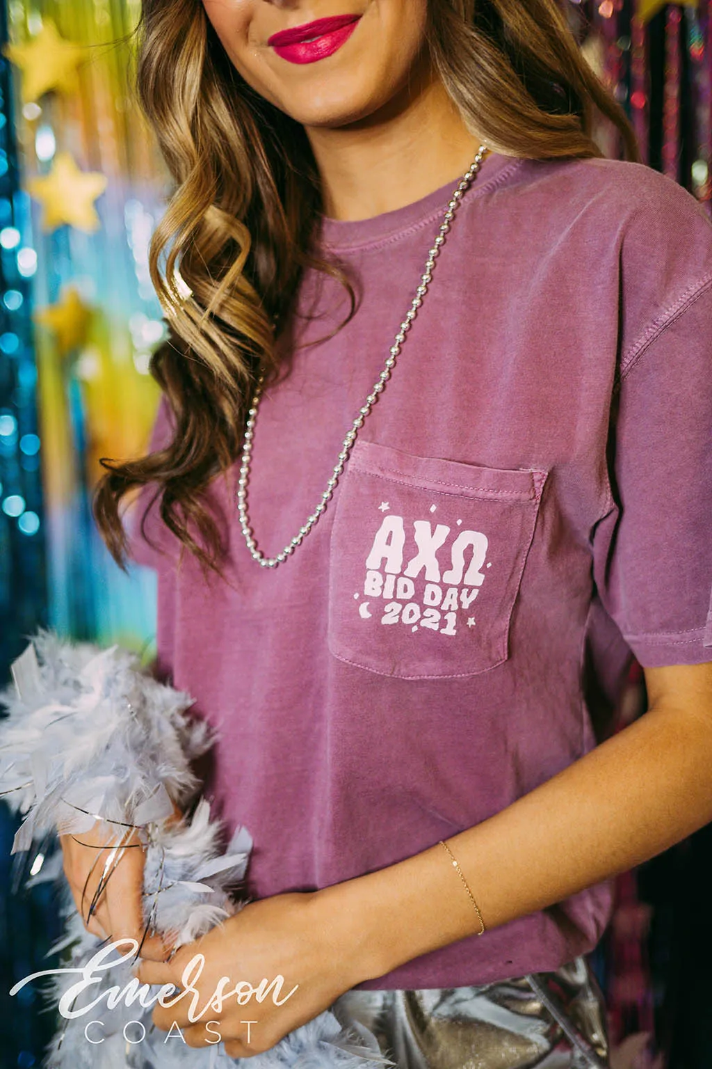 Alpha Chi Disco Bid Day Tee