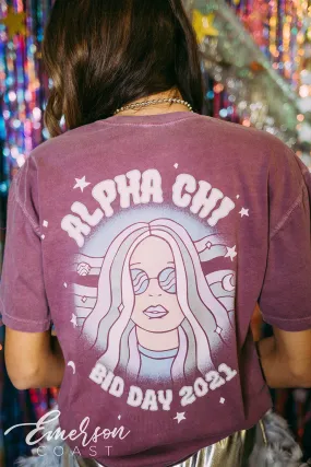 Alpha Chi Disco Bid Day Tee