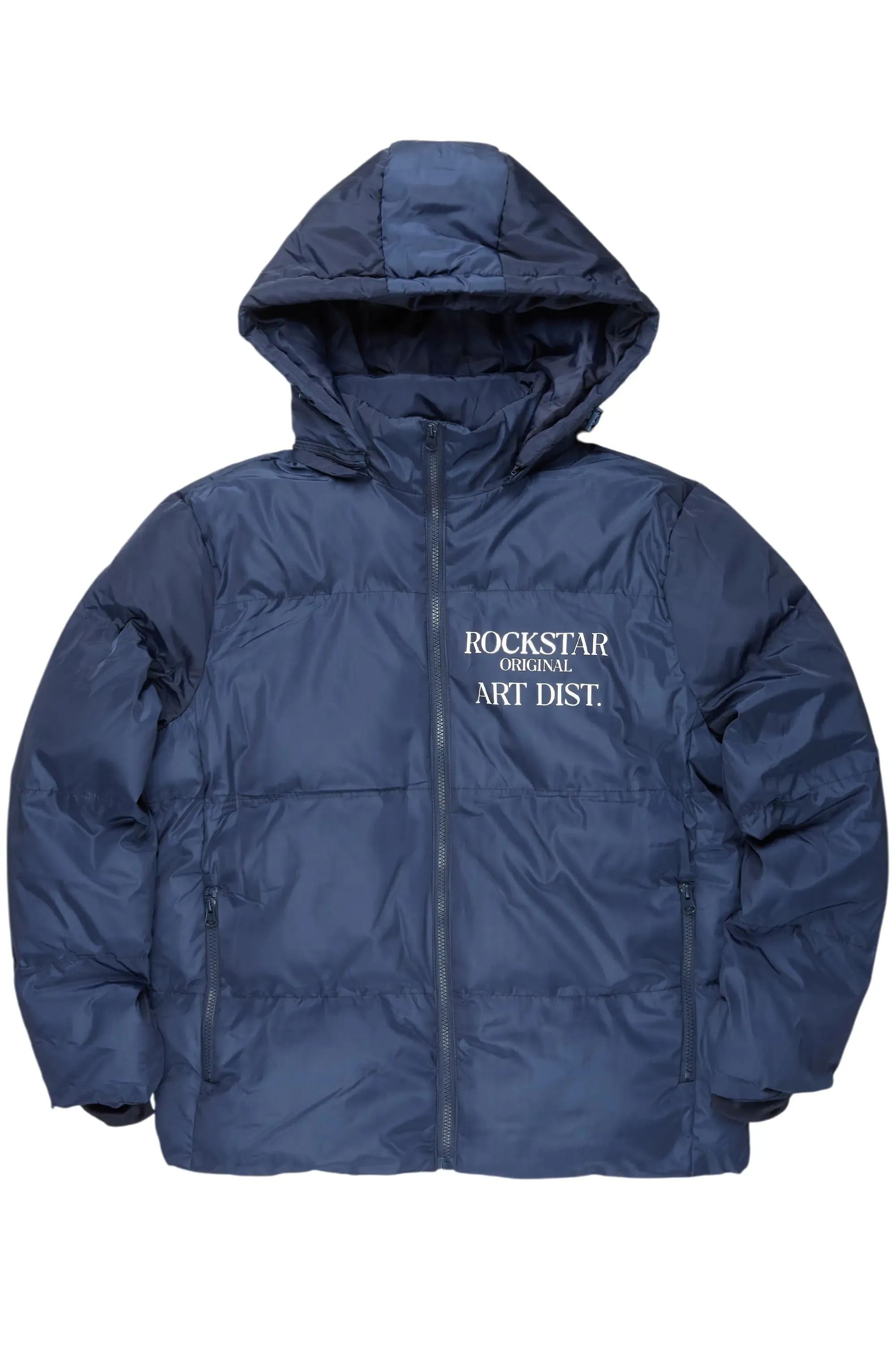 Briggs Navy Graphic Puffer