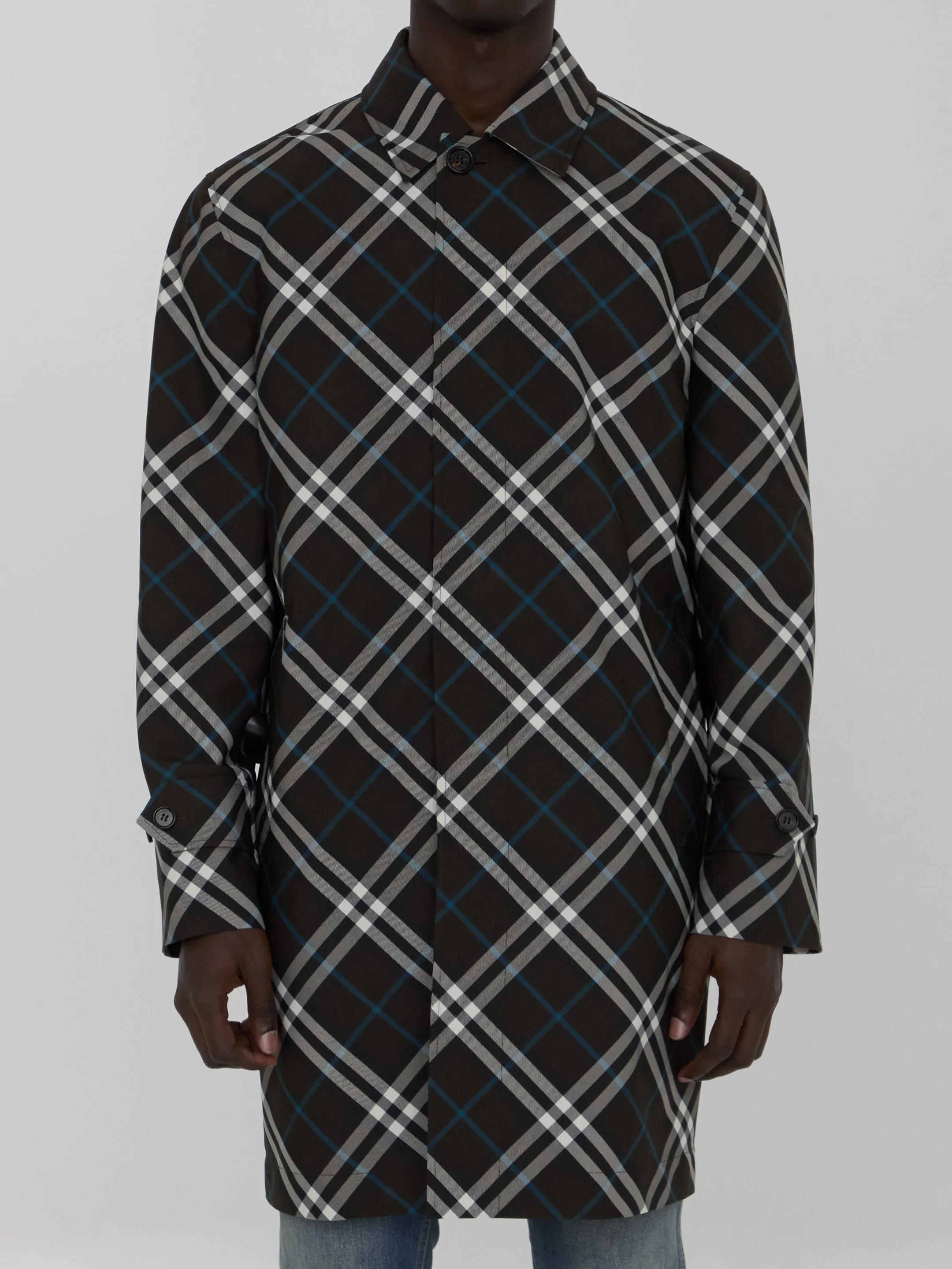 Burberry Check Men's Medium Trench Coat