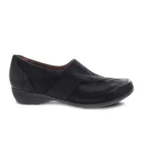 Dansko Fae Slip On (Women) - Black Burnished Nubuck