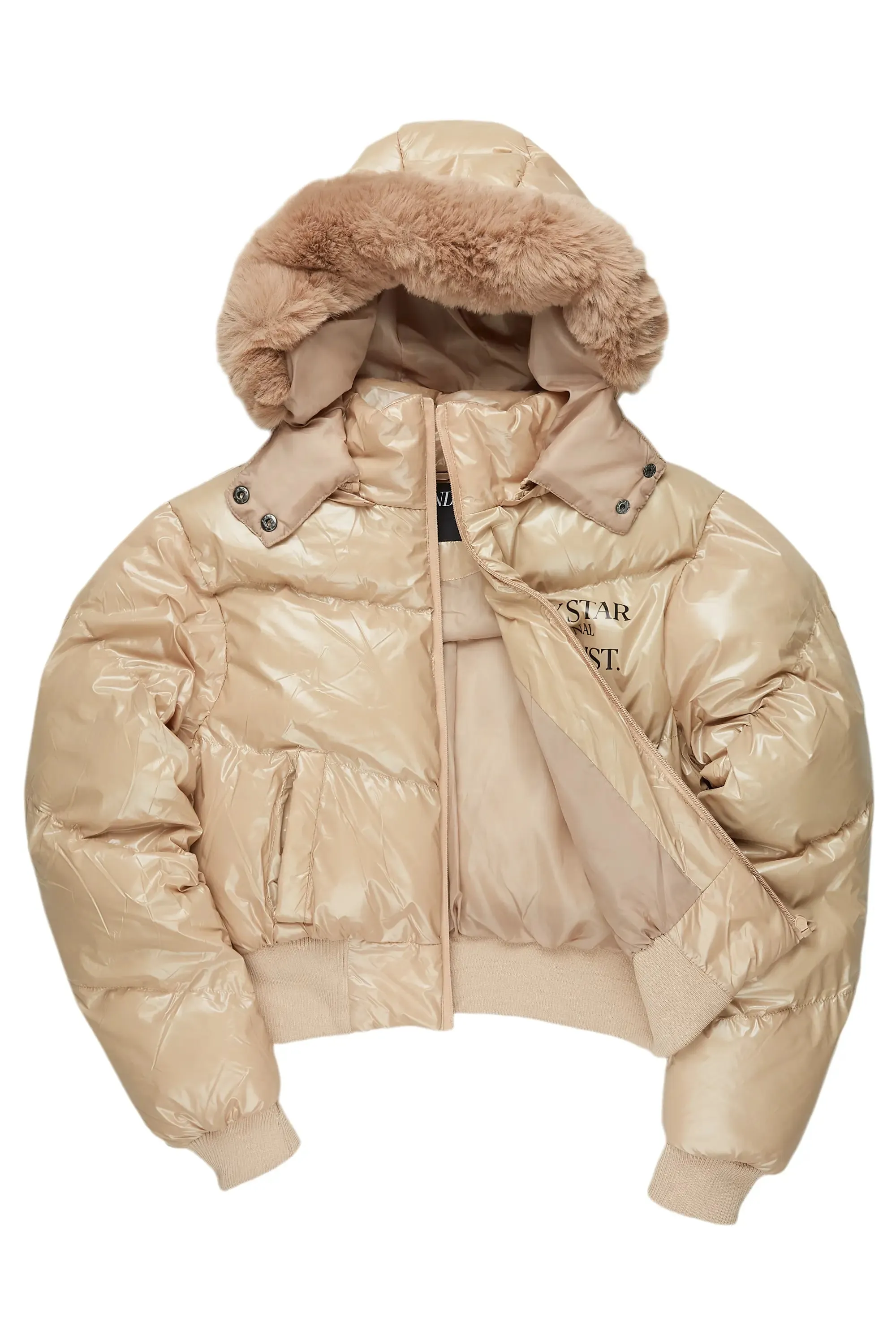 Destina Tan Puffer Jacket