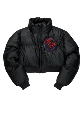 Genese Black Puffer Jacket