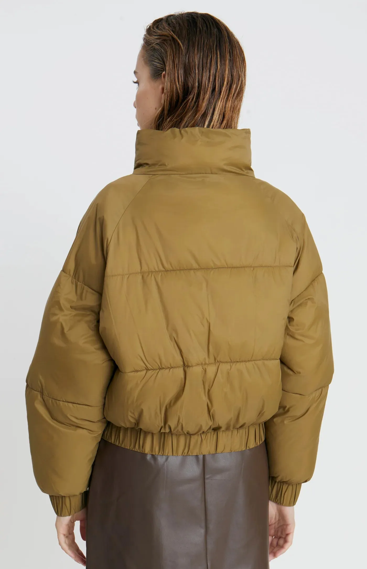 Harrison Puffer Jacket ~ Olive Green