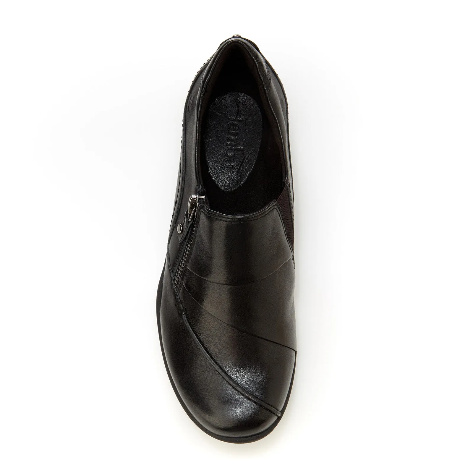 Jambu Thea Slip On (Women) - Black Leather