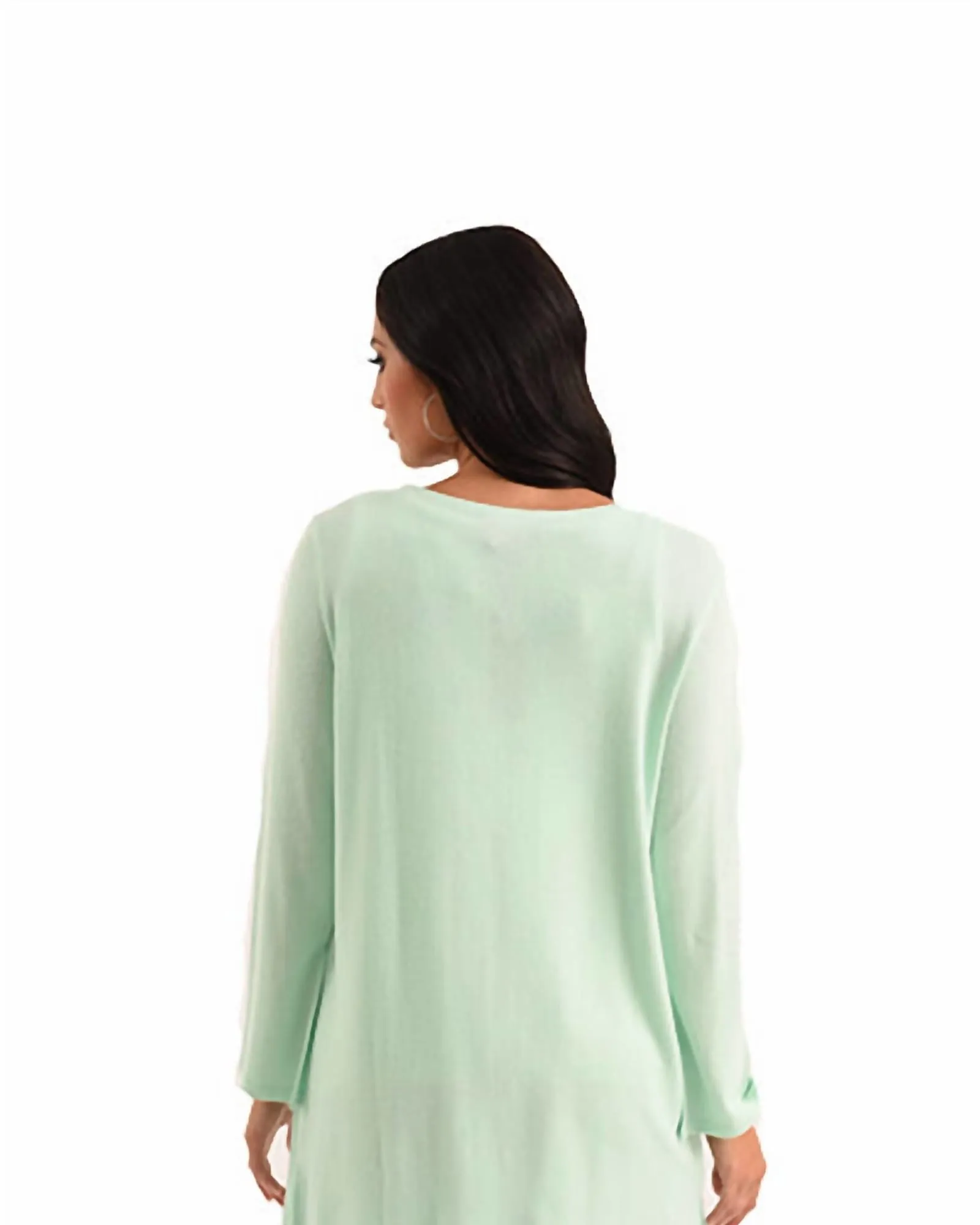 Jane Long Sleeve Kashmira Cardigan in Mint | Mint