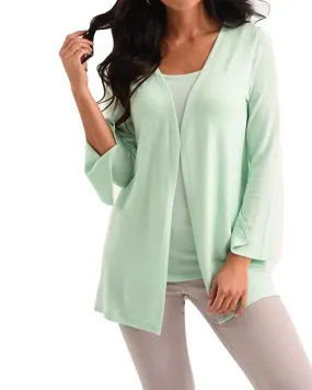 Jane Long Sleeve Kashmira Cardigan in Mint | Mint