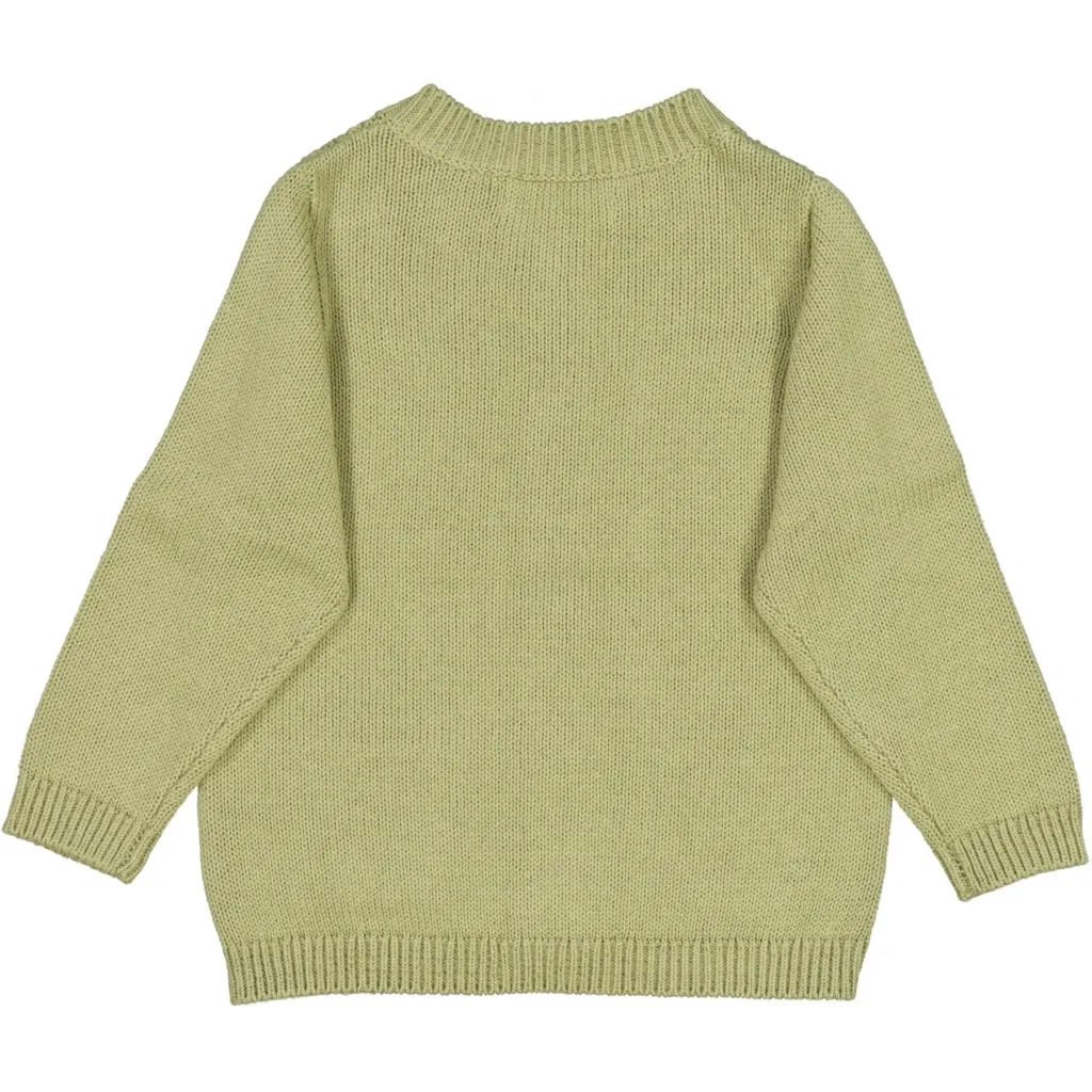 Knit Cardigan Ray - forest mist