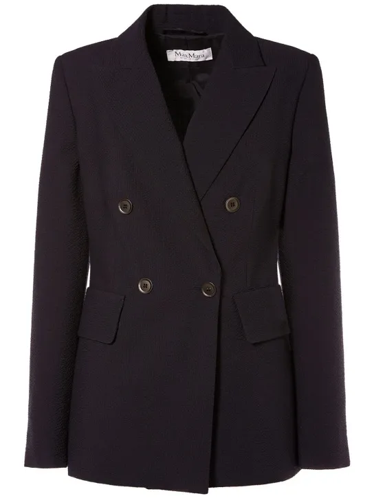 Max Mara   Albero seersucker wool jacket 