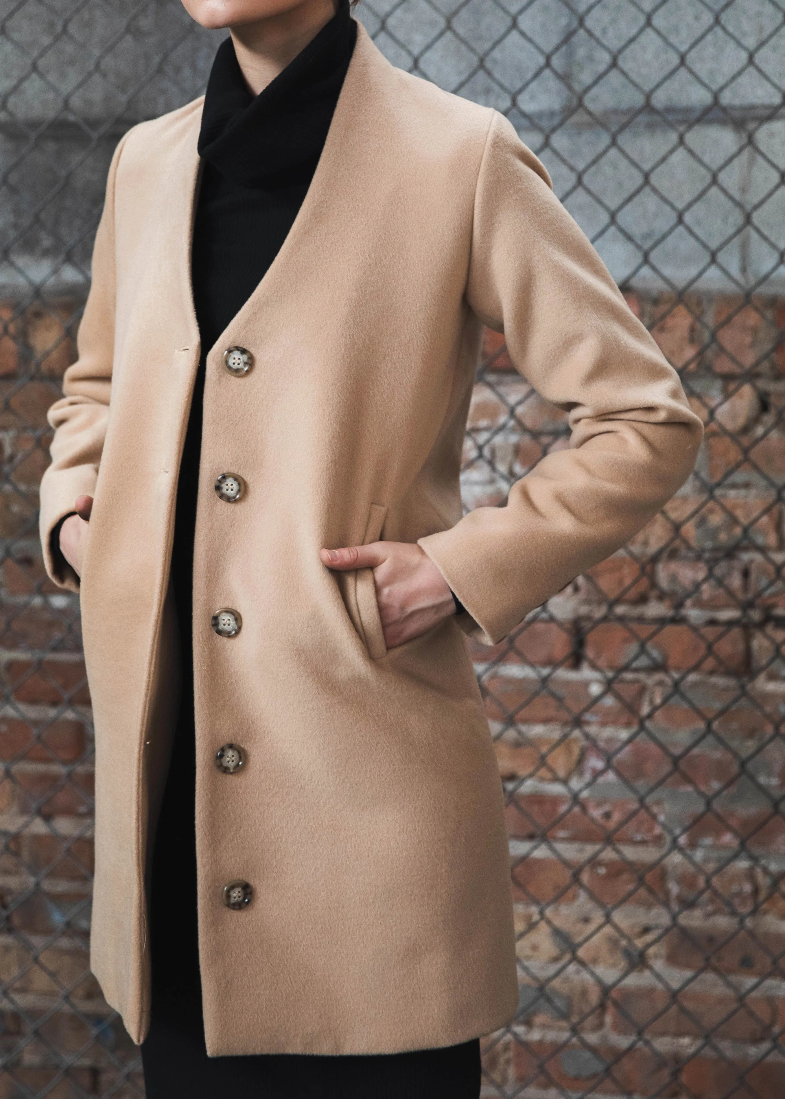 Melton Camel Coat