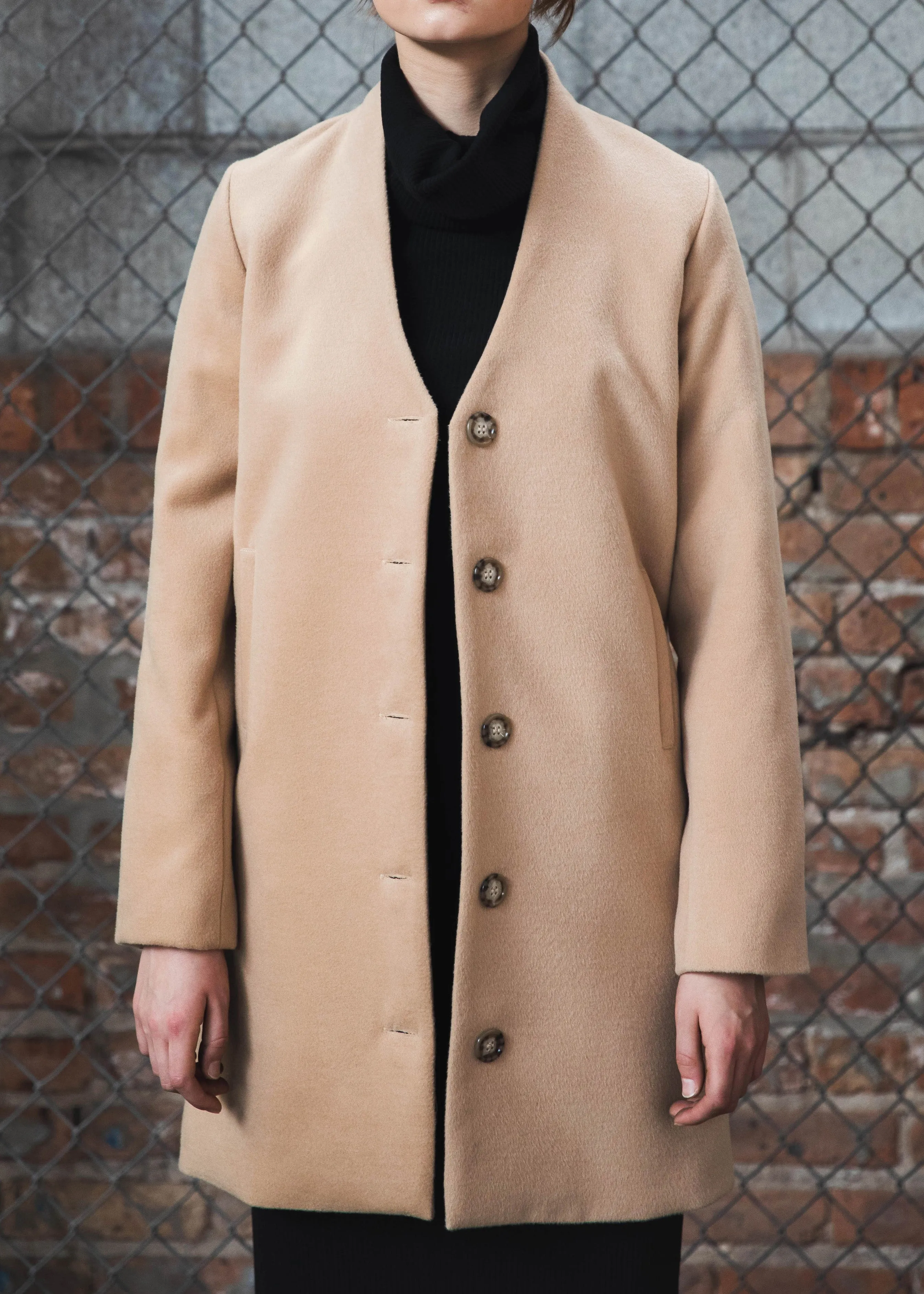 Melton Camel Coat