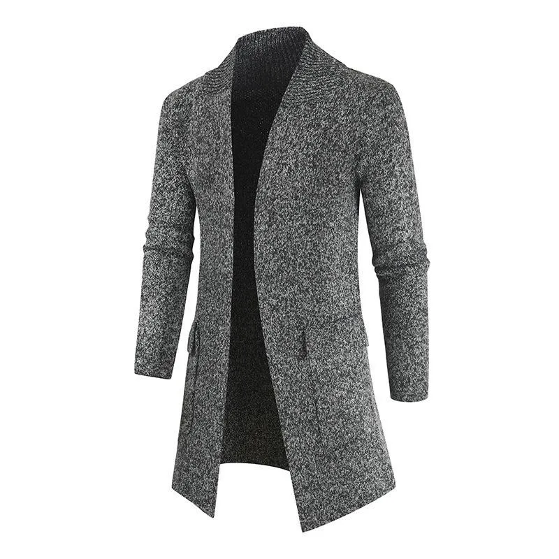 Men's Knitted Mid-length Cardigan 47642802YM