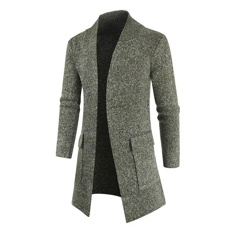 Men's Knitted Mid-length Cardigan 47642802YM