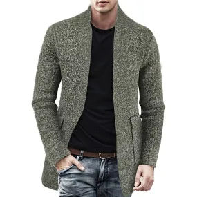 Men's Knitted Mid-length Cardigan 47642802YM