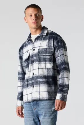 Plaid Collared Shacket