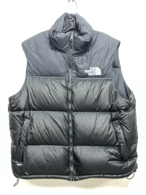 The North Face Size XL Black Synthetic Solid Puffer Vest Men's Jacket