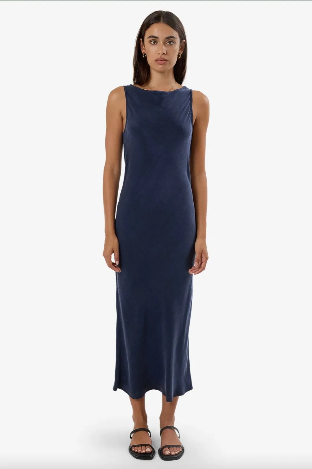 Thrills Indigo Slip Dress Oxford Blue