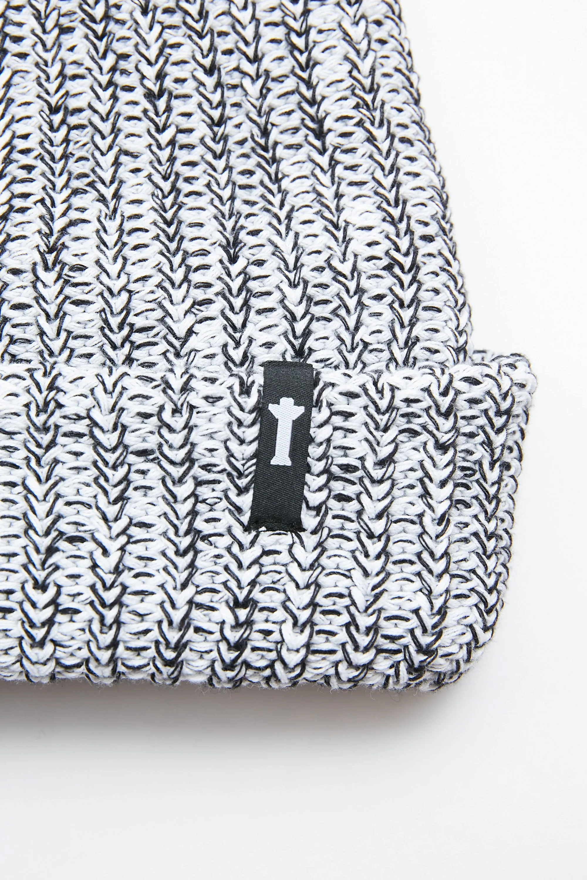 Totem Brand Co. Marled Watch Cap Beanie - White/Black