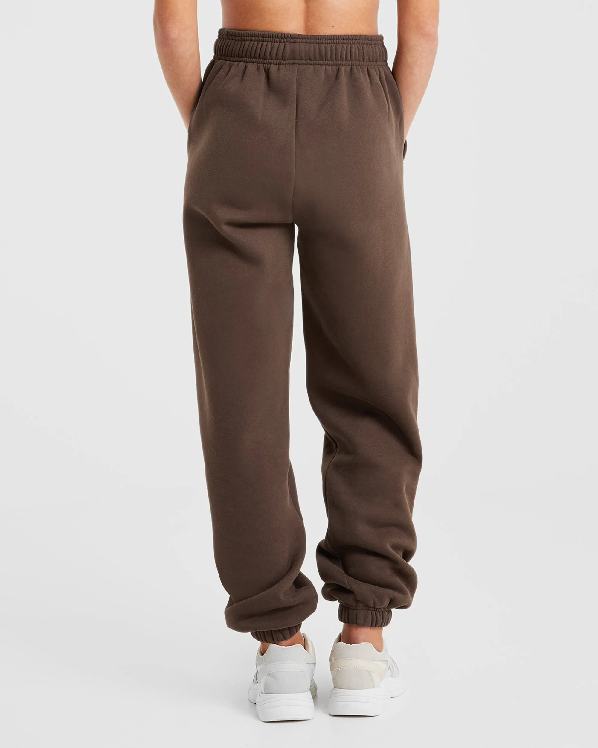 Varsity Oversized Joggers - Brown